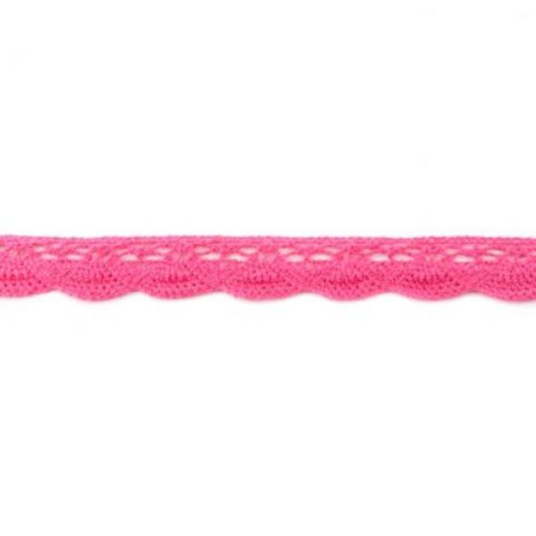 Baumwollspitze Breite 19mm Pink